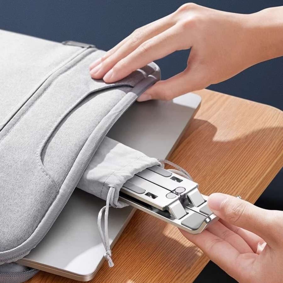 アルミ 折りたたみ冷却パソコンスタンド