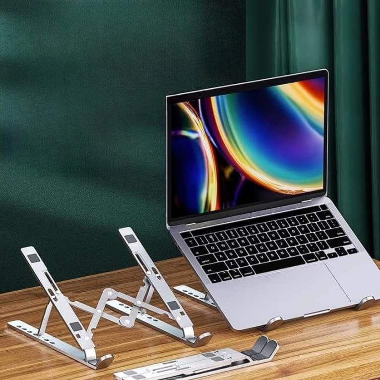 多機能アルミ製パソコンスタンド