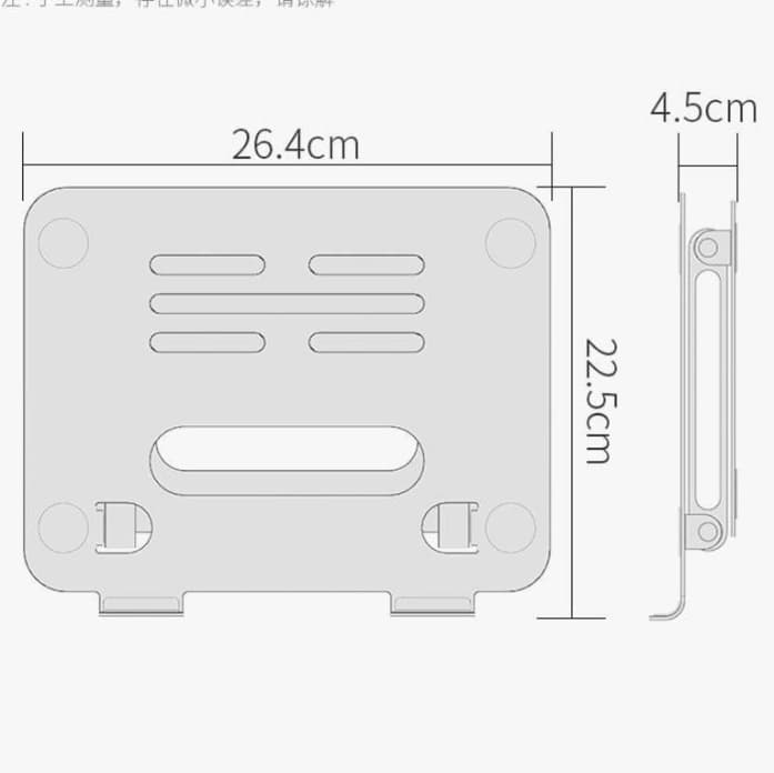 折りたたみ式アルミ製ノートパソコンスタンド