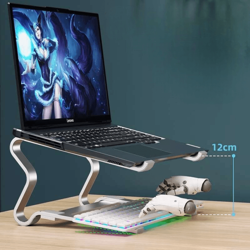 パソコンスタンド 高さ調整可能キーボード収納スタンド