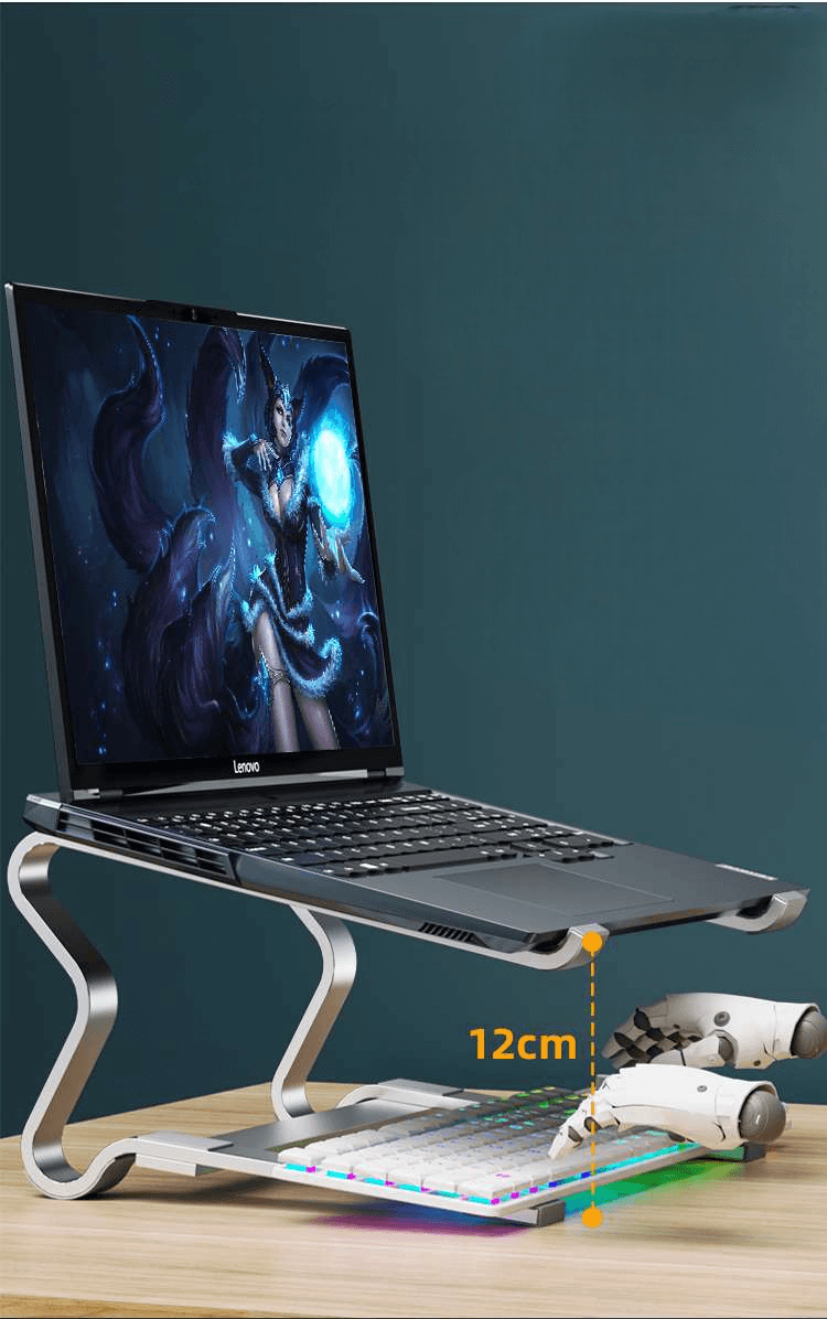 パソコンスタンド 高さ調整可能キーボード収納スタンド