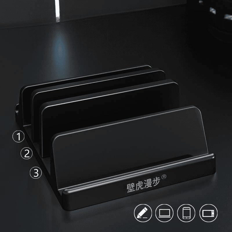 パソコンスタンド 調節可能 ノートパソコン縦置きスタンド