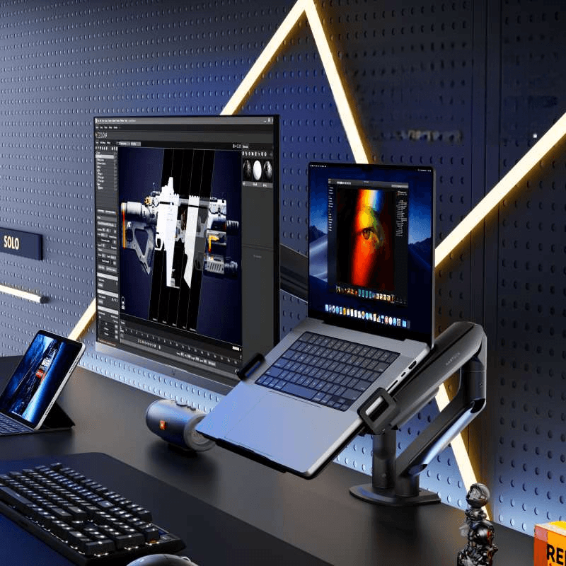 パソコンスタンド 高機能デュアル液晶アーム型スタンド