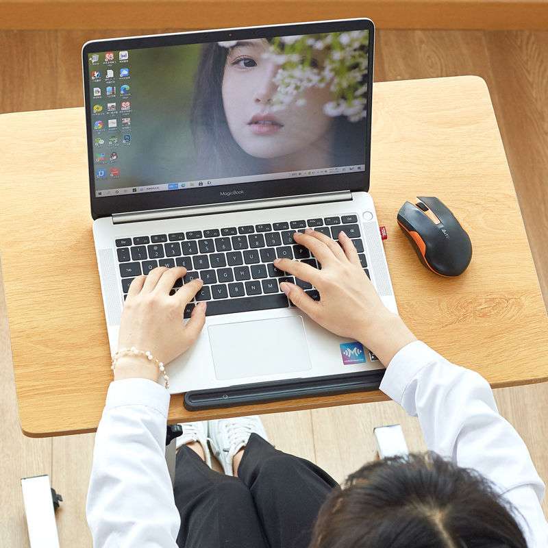 パソコンスタンド 回転式マルチアングル ベッドサイドテーブル