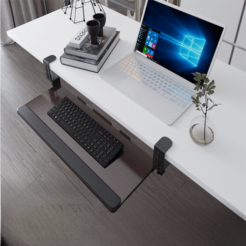 パソコンスタンド 簡単取付けキーボードトレイ