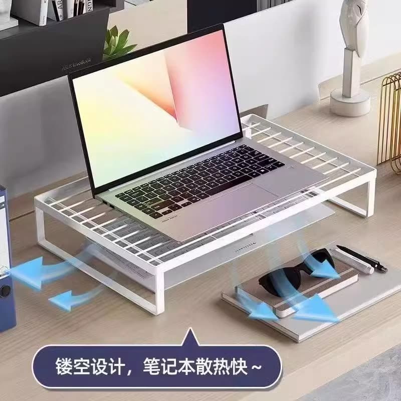 パソコンスタンド 通気性抜群格子デザインパソコンスタンド